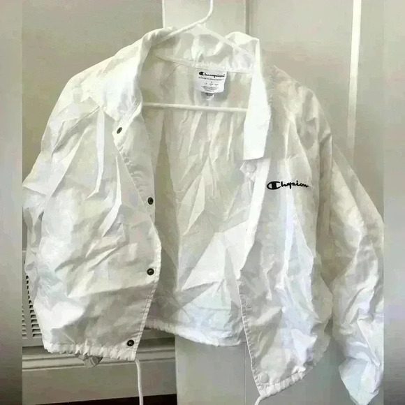 Champion Jackets & Blazers - Champion White Rain Coat